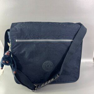 NWOT Kipling Madhouse Expandable Messenger Crossbody Laptop Bag, Blue